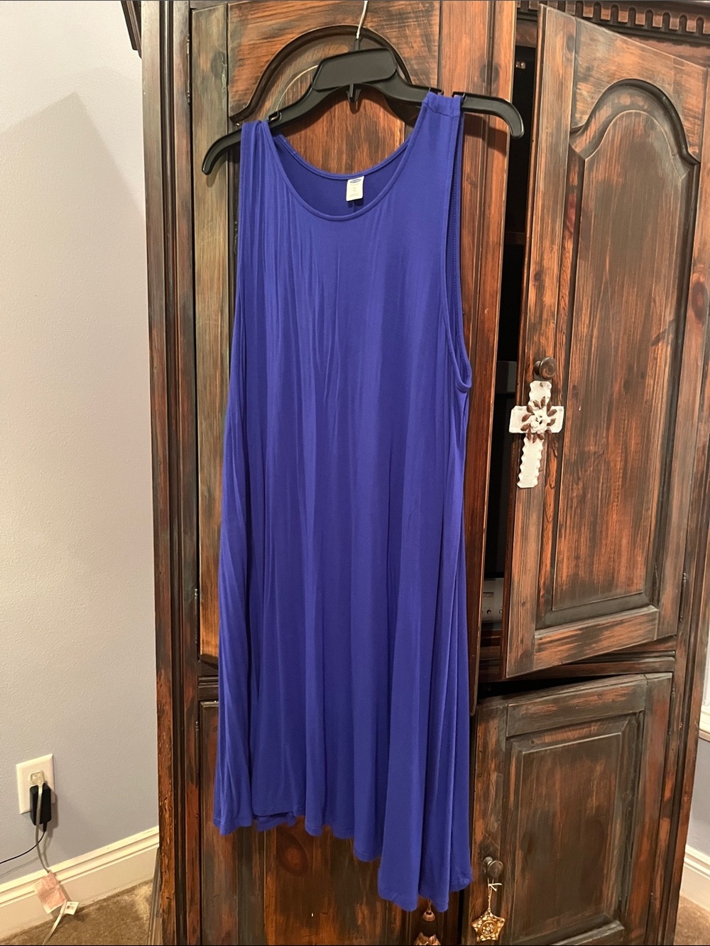 Old Navy Royal Blue Sleeveless Swing Tank Top